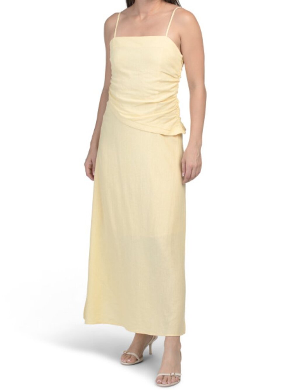 BAILEY 44 Linen Blend Asymmetric Waist Maxi Dress